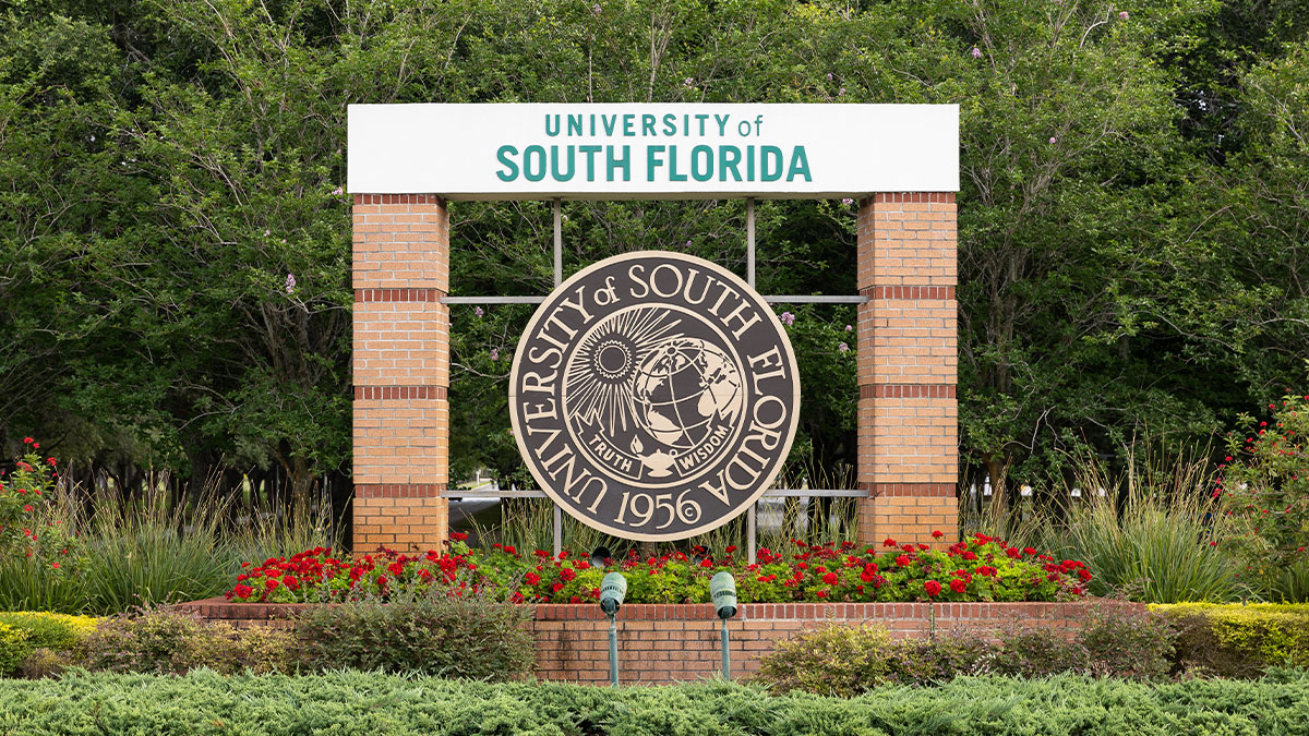 The University of South Florida is a public research university with their main campus in Tampa, FL. Their mascot is the Bulls.